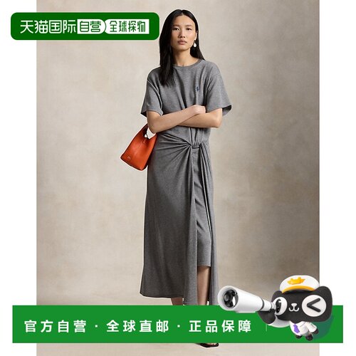 自营欧洲直邮Ralph Lauren拉夫劳伦 女士莱赛尔纤维交叉细节T恤连