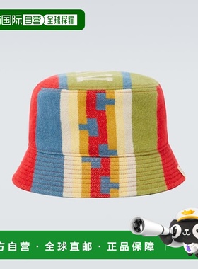 1h可退 香港直邮Visvim 维斯维木 男士 圆顶羊毛亚麻棉渔夫帽