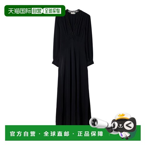 香港直邮RIXO 女士连衣裙 EMORYBLACK AW2026 黑色 长袖连衣裙