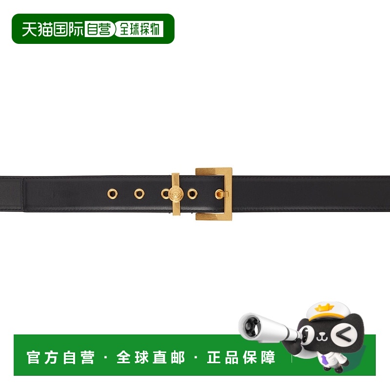 1h可退 香港直邮Balmain 巴尔曼 女士 黑色 Coin Belt 腰带 AN1WJ