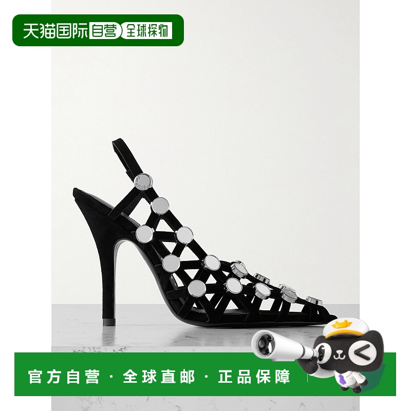 香港直邮The Attico 女士 Attico Grid 尖头高跟鞋 246WS743L007S