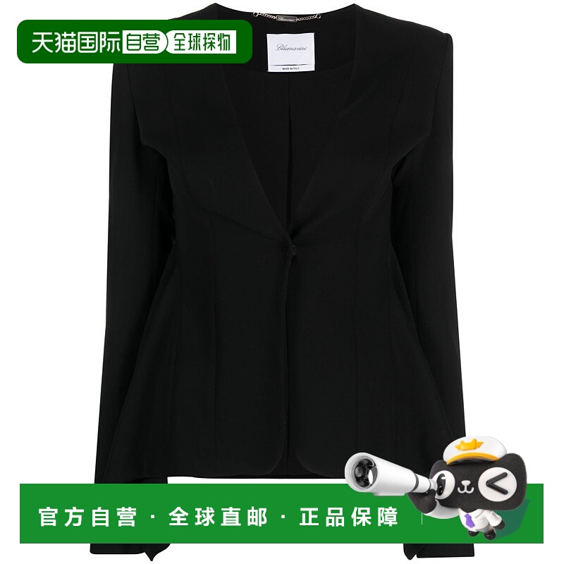 1h可退 香港直邮Blumarine 蓝色情人 女士 单排扣夹克 2B069A