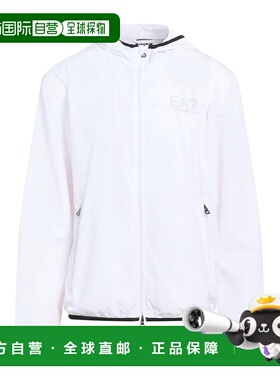 香港直邮Ea7 男士 Windbreakers 柔软夹克 white白色 舒适时尚