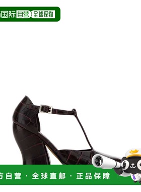 香港直邮LOEWE 罗意威 女士 Onda 酒红色皮质浅口鞋 LONDS01X07BU