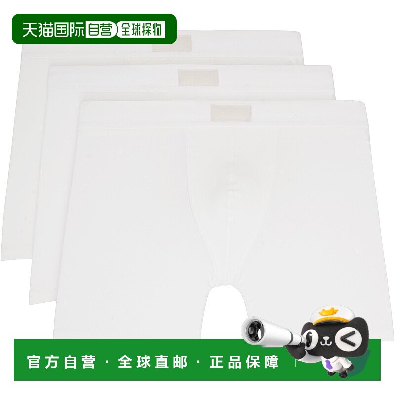 1h可退 香港直邮SKIMS 男士 三件装白色 Cotton 5
