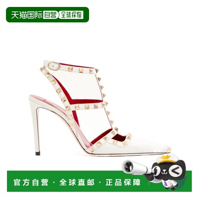 1h可退 香港直邮VALENTINO 女士高跟鞋 WS0PV4WZD0BO CO 白色 铆
