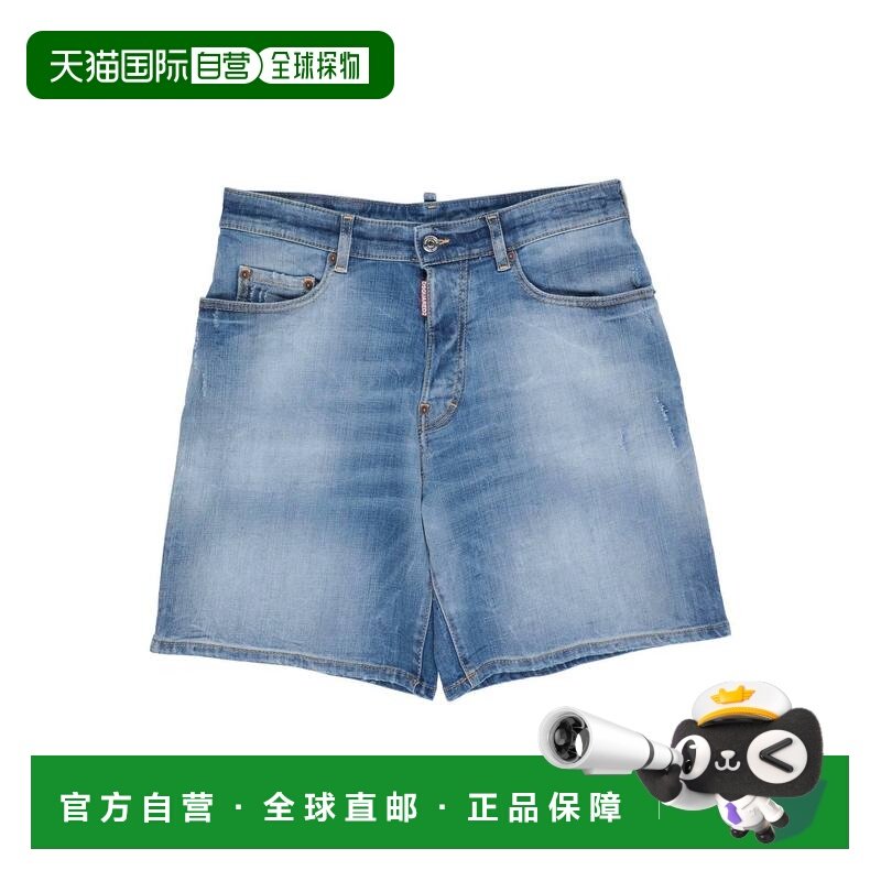 1h可退 香港直邮Dsquared2 二次方 男童 牛仔短裤童装 blue蓝色,童装/婴儿装/亲子装,裤子,淘宝优惠券,粉丝福利购,淘宝优惠卷