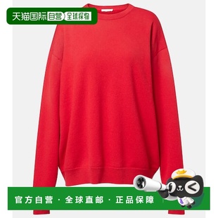 1h可退 香港直邮The Row 女士 Leora 羊绒毛衣 red红色 舒适时尚