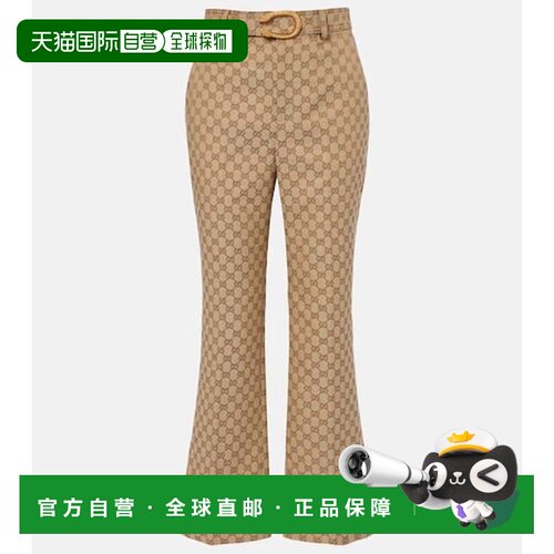 香港直邮Gucci古驰GG女士长裤休闲裤喇叭裤 【付后1h可退】