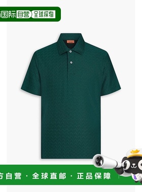 香港直邮MISSONI 米索尼 男士 印花棉提花Polo衫 US25S20ABJ00LJ