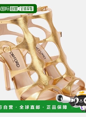 1h可退 香港直邮Tom Ford 汤姆 福特 女士 Paradis 蛇皮质感凉鞋