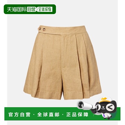 香港直邮Polo Ralph Lauren Polo 拉夫 劳伦 女士 亚麻短裤 211A1
