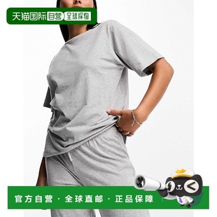 香港直邮ASOS 设计混纺纱棉质宽松款 女士 match 睡衣T恤 1h可退