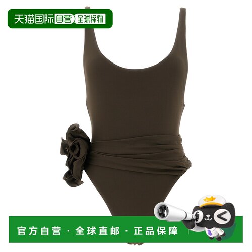 MAGDA BUTRYM 女士泳装 640726BROWN AW2026 棕色 装饰款收褶泳衣