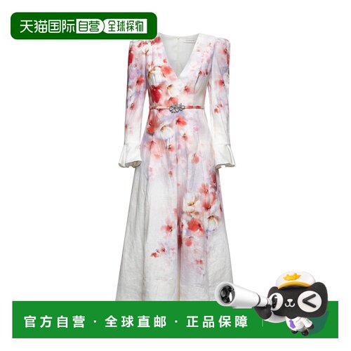 1h可退 香港直邮ZIMMERMANN 女士连衣裙 2344DR251SCAFLO AW2025