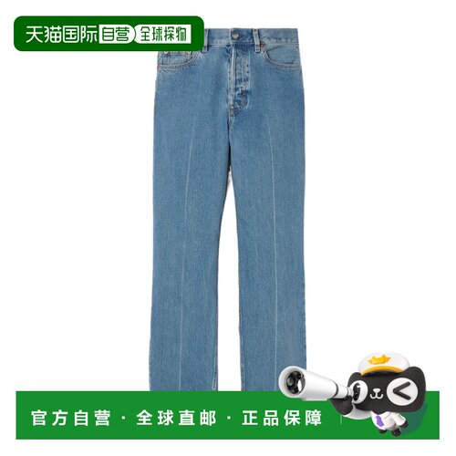 自营1h可退 Gucci 腰带环牛仔长裤 792168XDCXM牛仔裤直筒裤