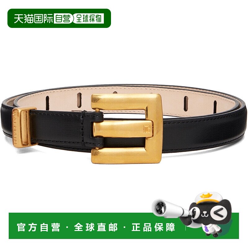 1h可退 香港直邮Balmain 巴尔曼 女士 黑色 Anthem Calfskin Leat