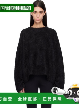 香港直邮toteme 女士 黑色 Boxy Alpaca Knit 毛衣 244WRT873YA01