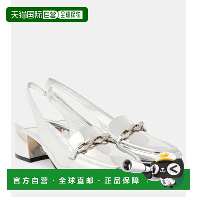 香港直邮Jimmy Choo 周仰杰 女士 Diamond Tilda 金属感皮质露跟