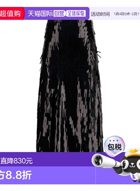 1h可退 香港直邮Self-Portrait 女士 珠片中长半身裙 RS26165MSKB