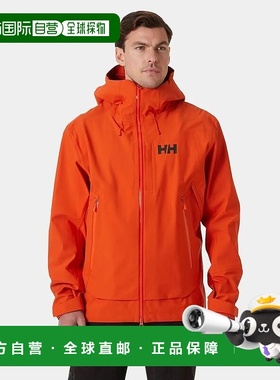 自营欧洲直邮Helly Hansen 男士橙色聚酰胺釉面野外滑雪软壳面料