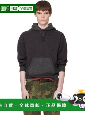 香港直邮ralph lauren rrl 拉夫 劳伦RRL 男士 灰色连帽衫 782973