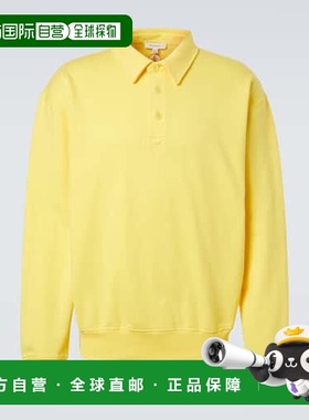 1h可退 香港直邮J.W. Anderson 男士 棉质针织Polo衫 yellow黄色