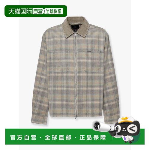 香港直邮Represent 男士 灯芯绒格纹图案衬衫 MLM【付后1h可退】