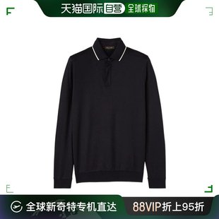 香港直邮Loro FAN4651 Piana 初剪羊毛针织Polo衫