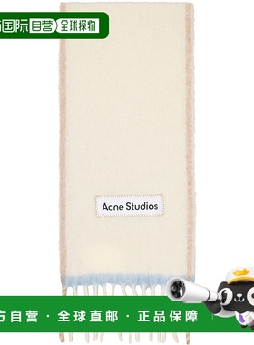 香港直邮Acne Studios 艾克妮 女士 灰白色 Wool Fringe 围巾 CA0