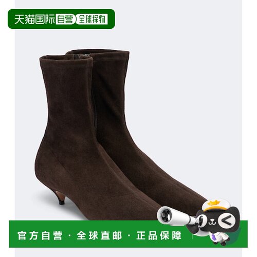 1h可退 香港直邮The Row 女士 Liisa 绒面革短靴 F1545S11