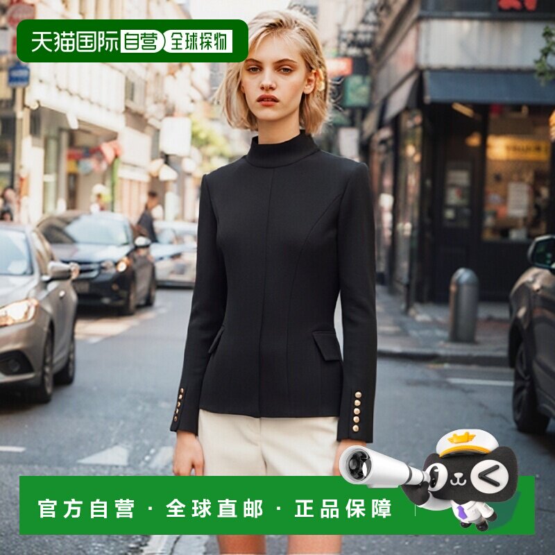 香港直邮Balmain 双排扣西装外套 BF1SG008WB08羊毛长袖