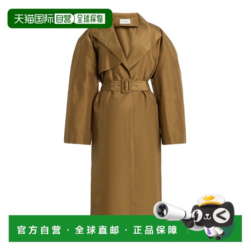 香港直邮The Row 女士 Amapola 真丝大衣 brown棕色 舒适时尚