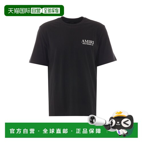 1h可退 香港直邮AMIRI 男士T恤 JYTE1075BLACK AW2026 黑色