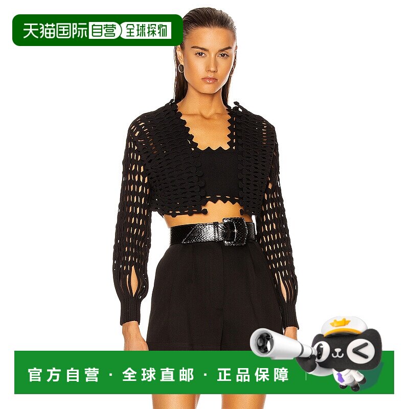 1h可退 香港直邮Alaia 女士 针织蕾丝上衣上衣 AA9V1027CM601