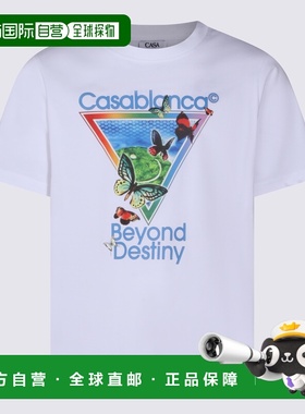 香港直邮Casablanca 男士 and Polos T恤白色上衣 MSP26JTS00116