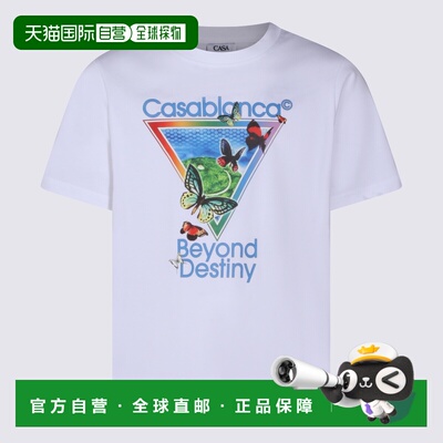 香港直邮Casablanca 男士 and Polos T恤白色上衣 MSP26JTS00116