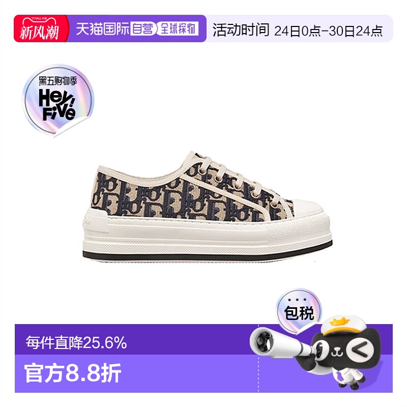 欧洲直邮Dior迪奥女士运动鞋KCK3850BE_S56B正品时尚休闲百搭舒适