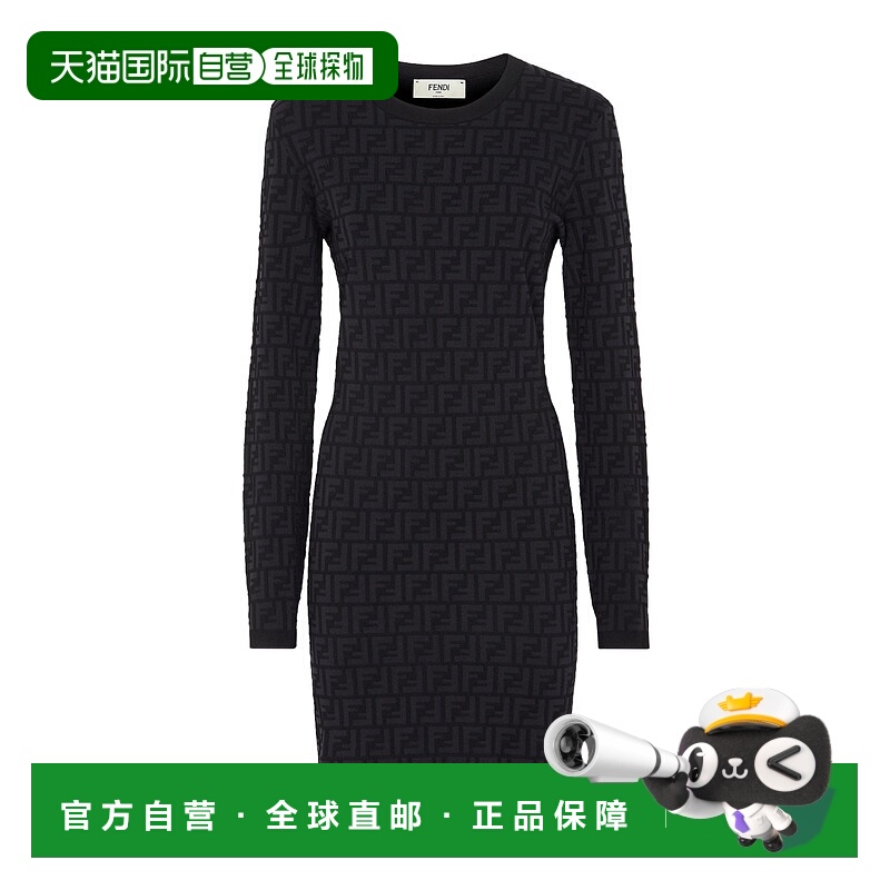 香港直邮Fendi 长袖连衣裙 FZDB85AQ41