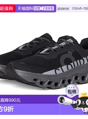1h可退 香港直邮On 男士 Cloudmonster Lumos 跑鞋 black黑色 舒