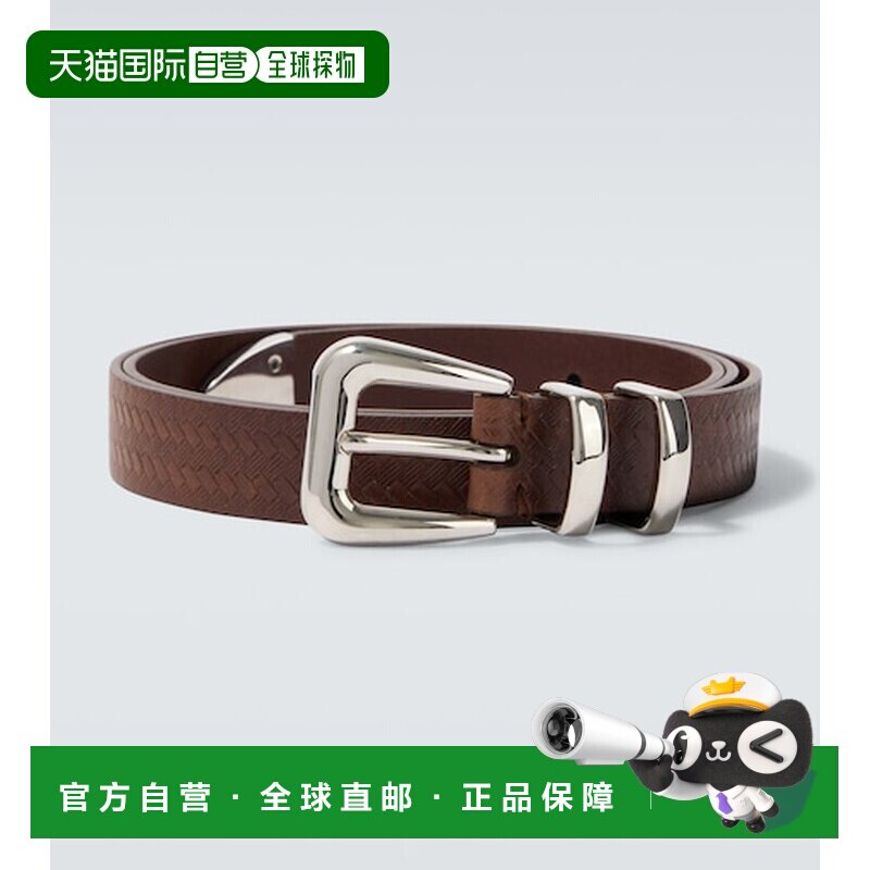 香港直邮Brunello Cucinelli 布内罗 古奇拉利 男士 凹纹皮带腰带