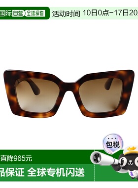 1h可退 香港直邮Burberry 巴宝莉 女士 浅雪茄色醋纤太阳眼镜 0BE