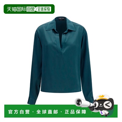香港直邮Tom Ford 汤姆 福特 女士 深V领真丝衬衫 TS2144FAX1720G