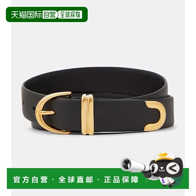 香港直邮KHAITE 女士 Bambi 皮带腰带 black黑色 舒适时尚