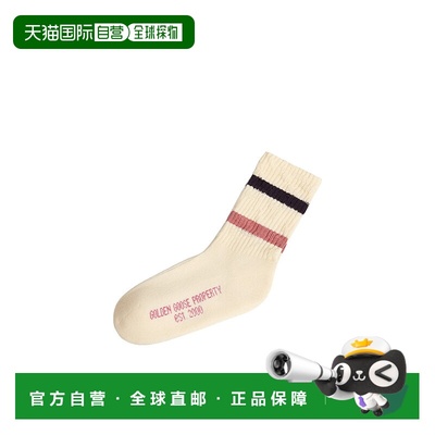 香港直邮Golden Goose Deluxe Brand 条纹袜子 GKP00883.P001107.