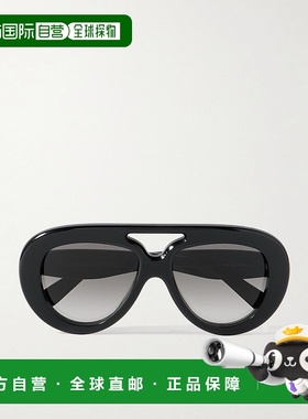 香港直邮LOEWE 罗意威 女士 飞行员醋纤太阳眼镜 LW40144U01B