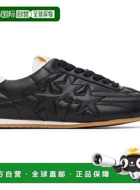 香港直邮AMIRI 女士 黑色 Pacific Football Flat 运动鞋 AWSNSN1