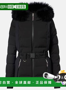 1h可退 香港直邮YVES SALOMON 女士 Doudoune 64cm jacket 滑雪服