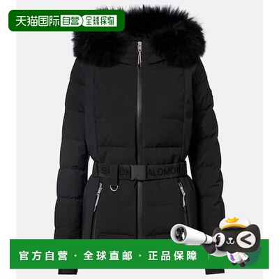 1h可退 香港直邮YVES SALOMON 女士 Doudoune 64cm jacket 滑雪服