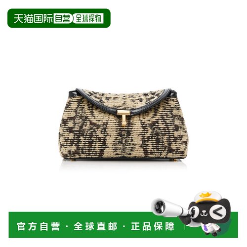 1h可退 美国直邮toteme 女士 T-Lock 迷你佩斯利手包 black黑色